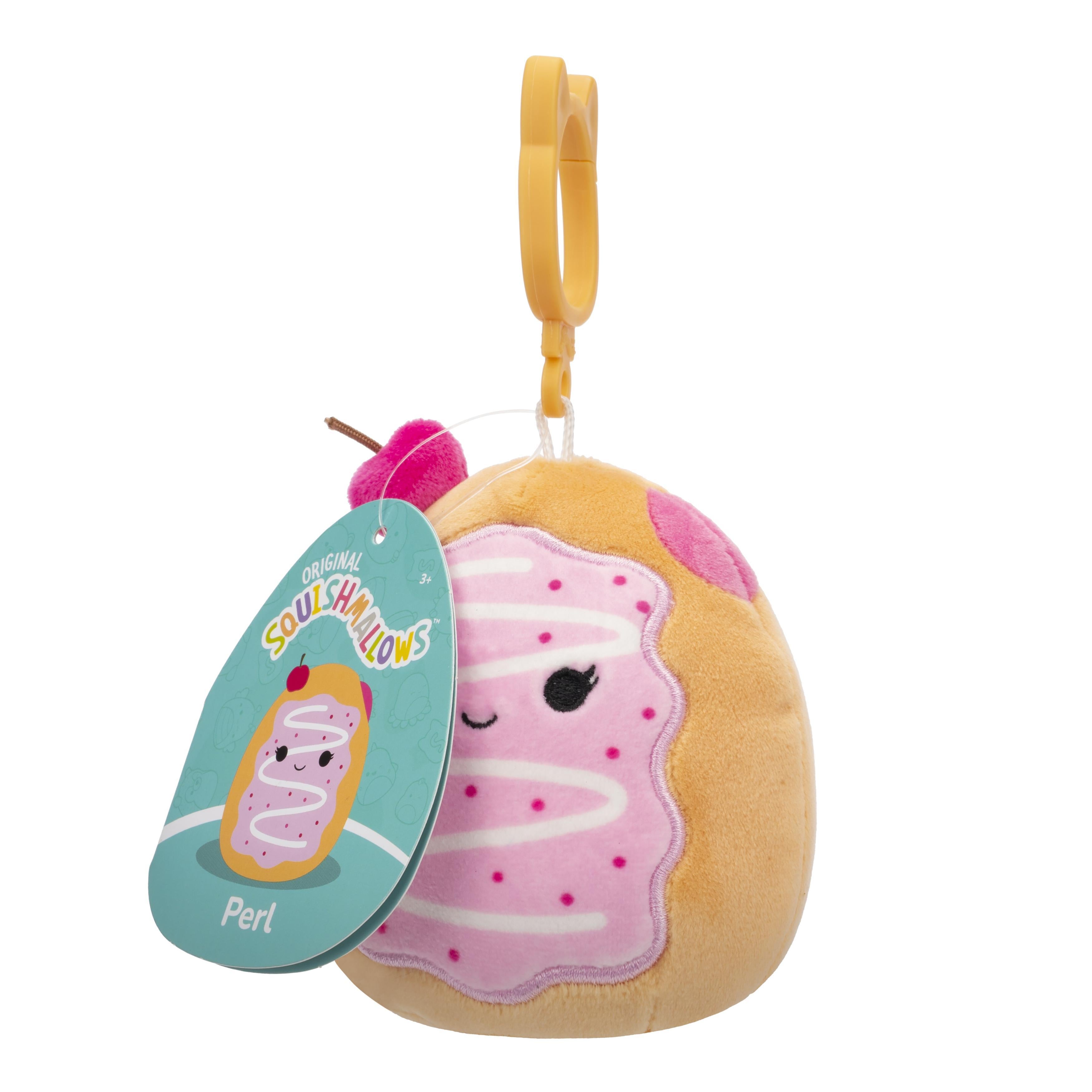 Squishmallows Clip-On Perl The Toaster Pastry