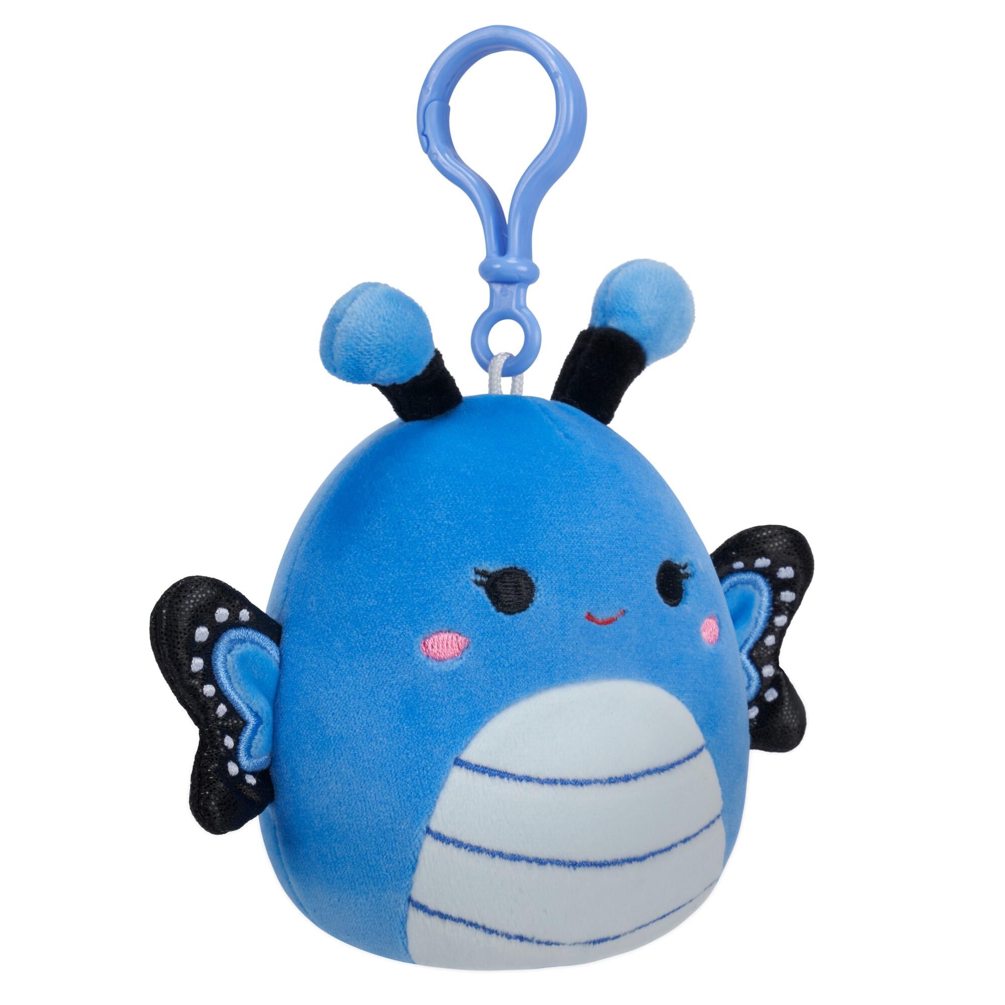 Squishmallows Clip-On Waverly The Blue Butterfly 9 Cm