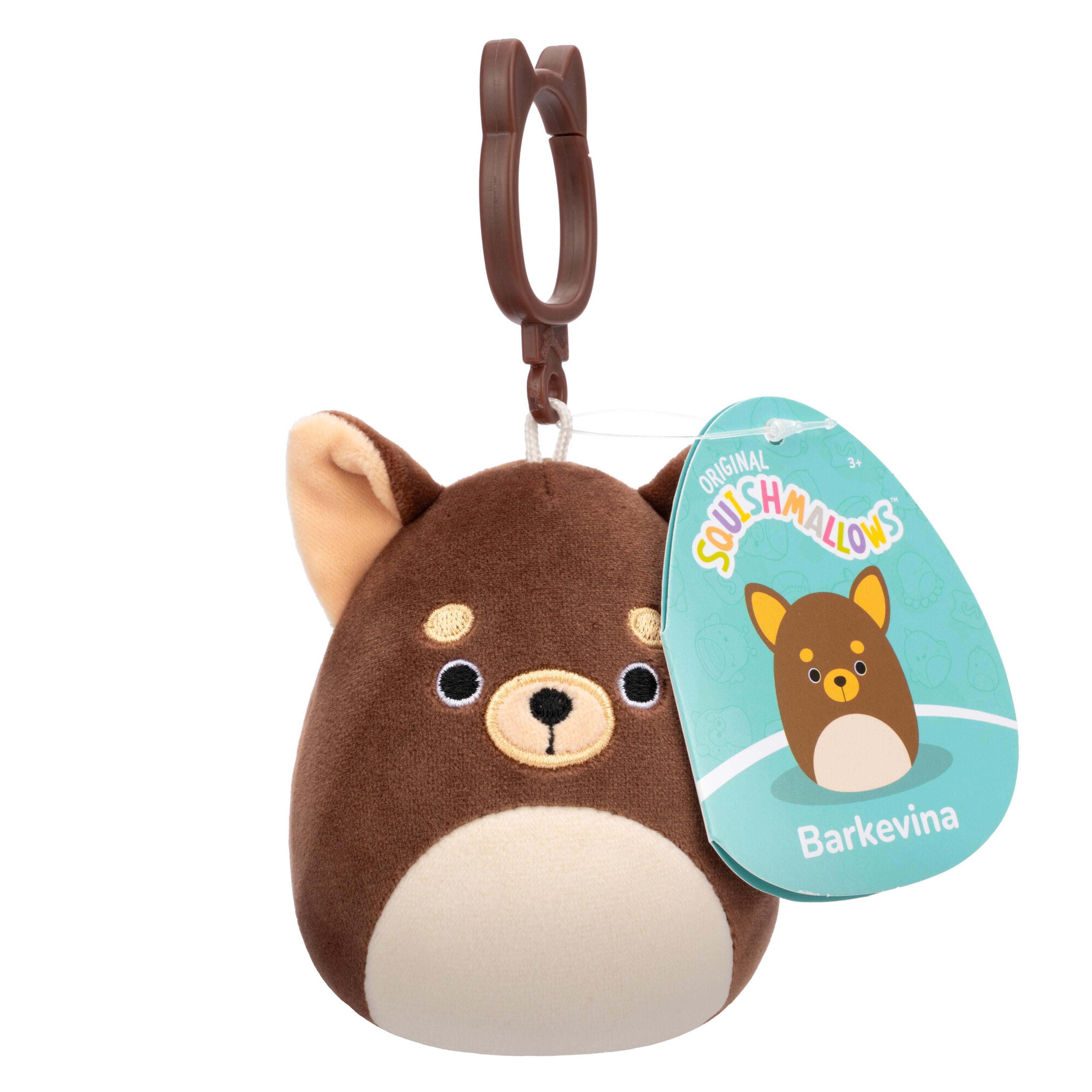 Squishmallows Clip-On Barkevia The Chihuahua 9 Cm