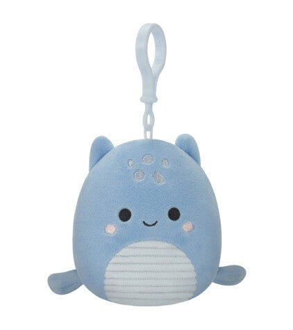 SQUISHMALLOWS CLIP-ON LUNE THE BLUE LOCH NESS MONSTER 9 CM-Squishmallow-SweMallow