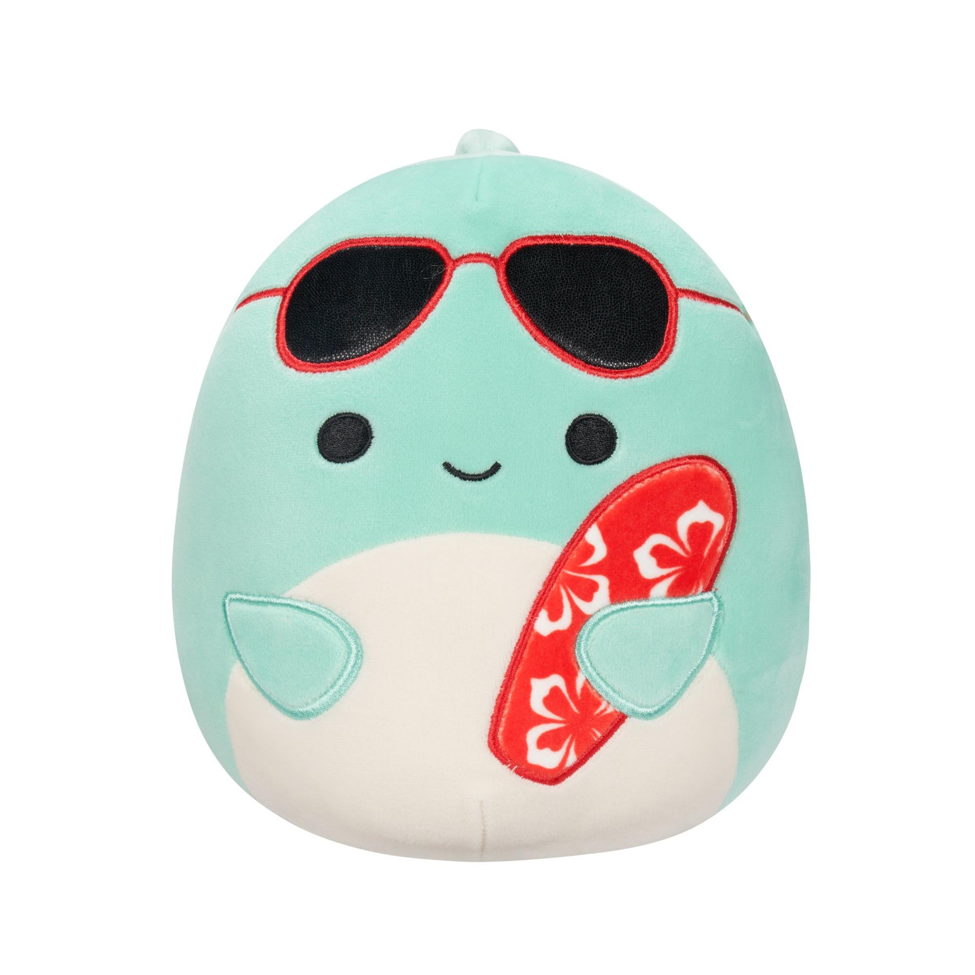 Squishmallow 19 Cm Perry The Dolphin Surfboard