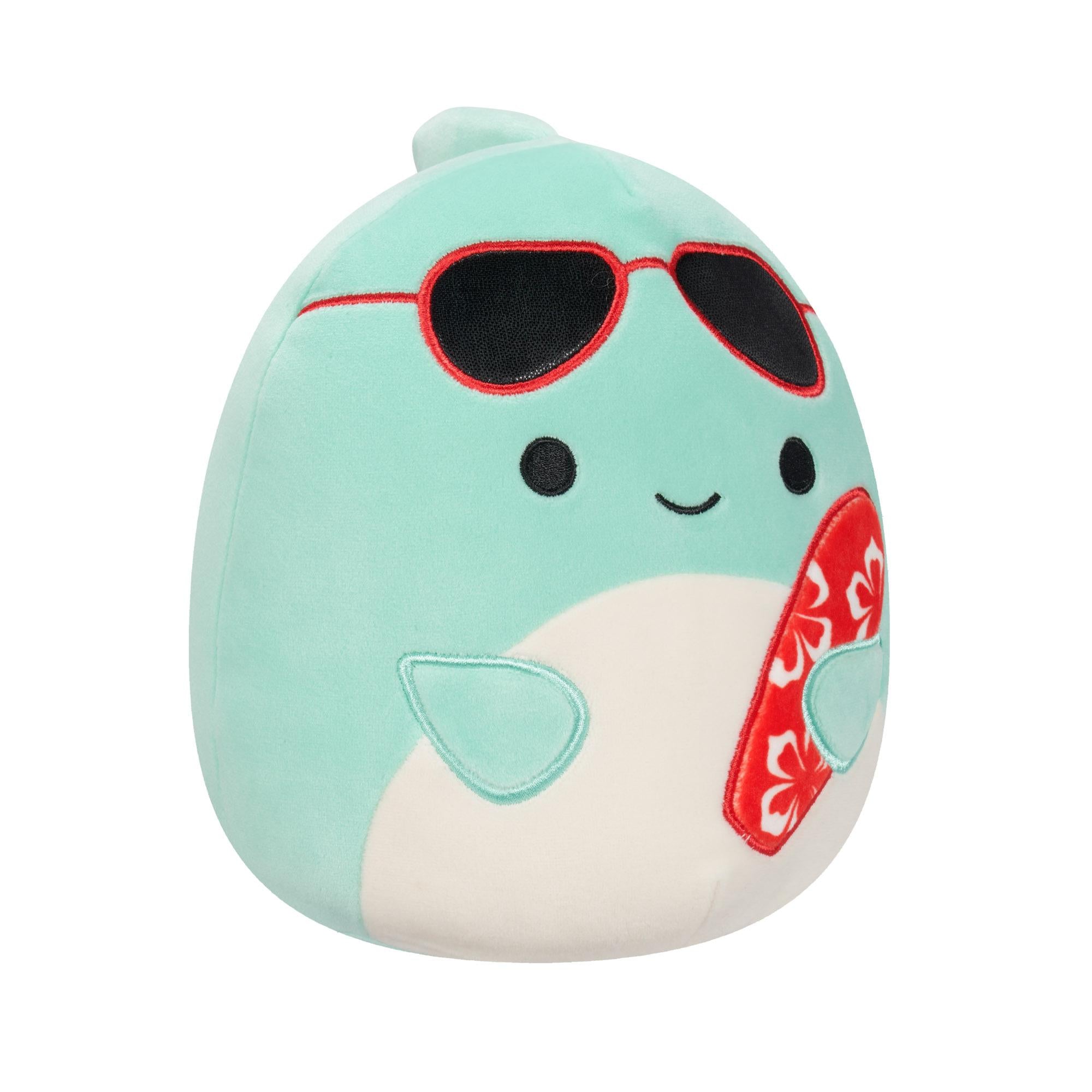 Squishmallow 19 Cm Perry The Dolphin Surfboard