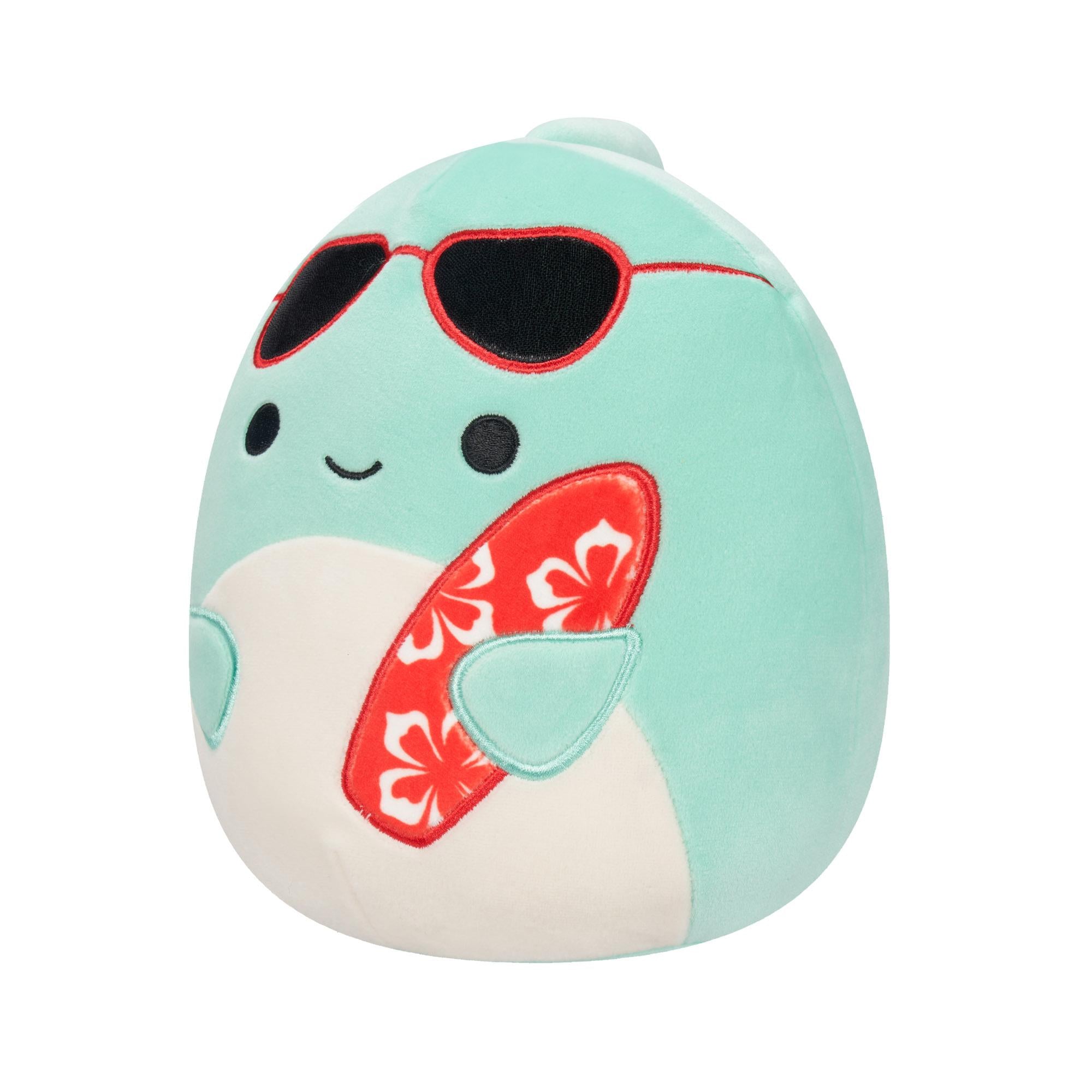 Squishmallow 19 Cm Perry The Dolphin Surfboard