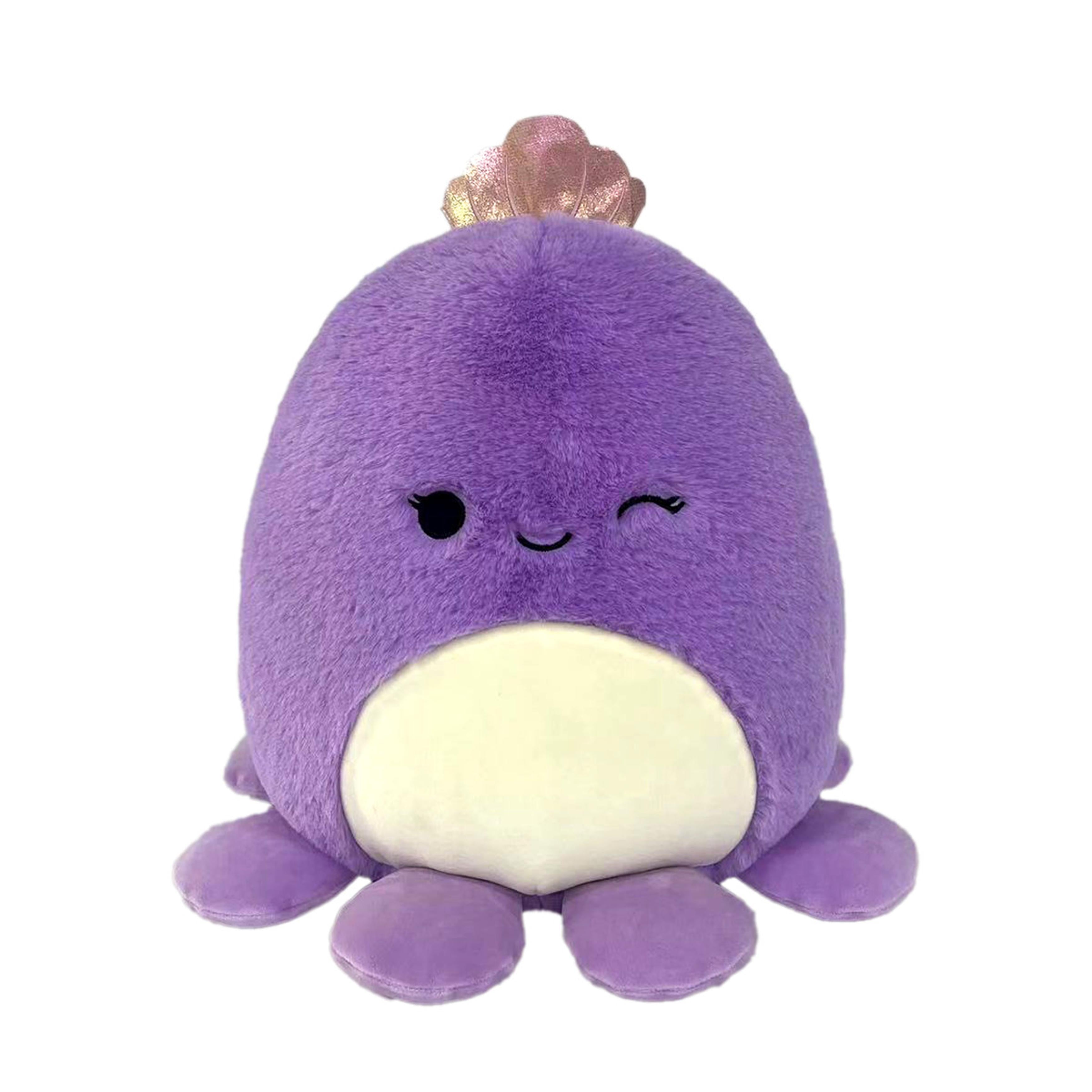 Squishmallows 30 cm Fuzz A Mallows Violet Octopus