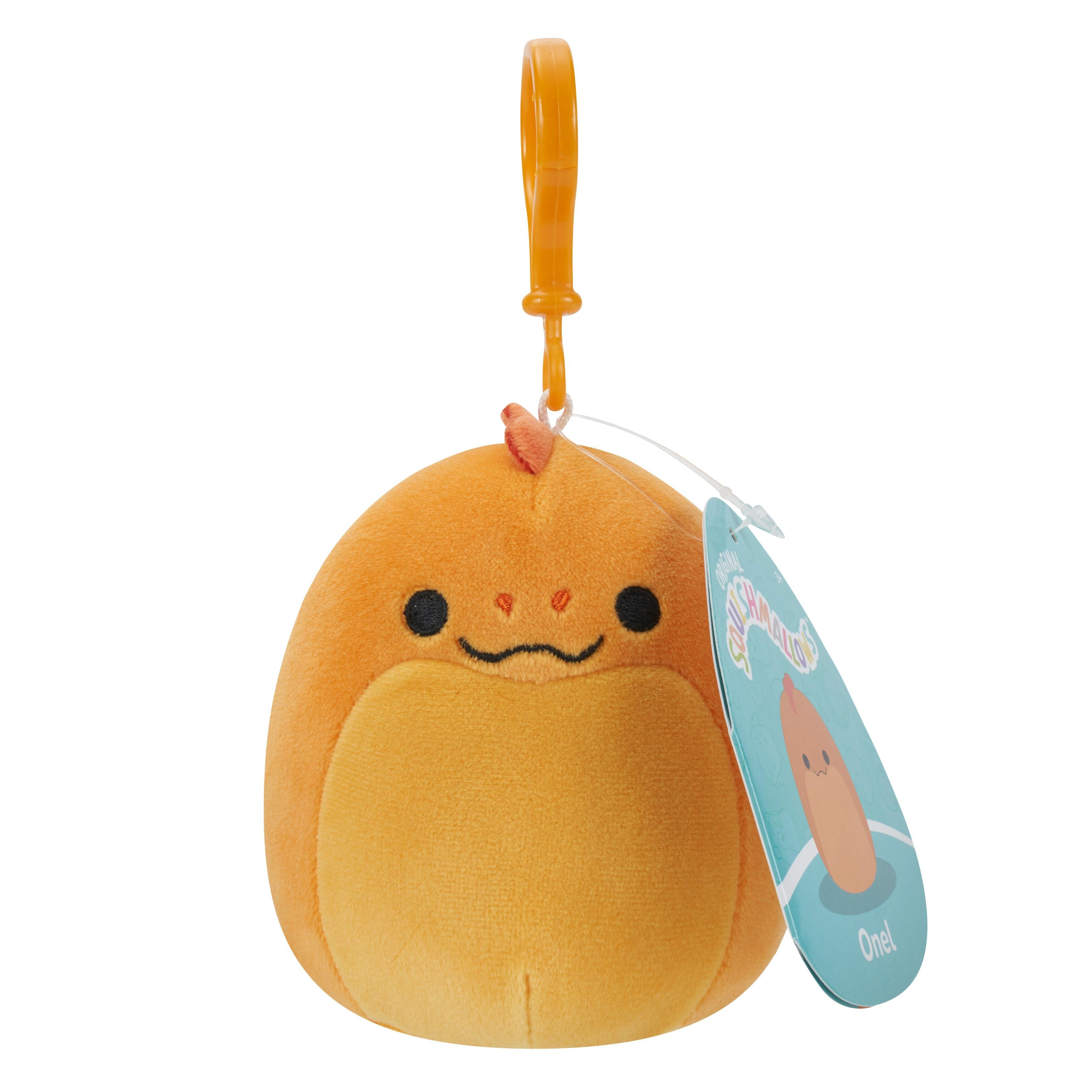 SQUISHMALLOWS CLIP-ON ONEL THE ORANGE EEL 9 CM-Squishmallow-SweMallow