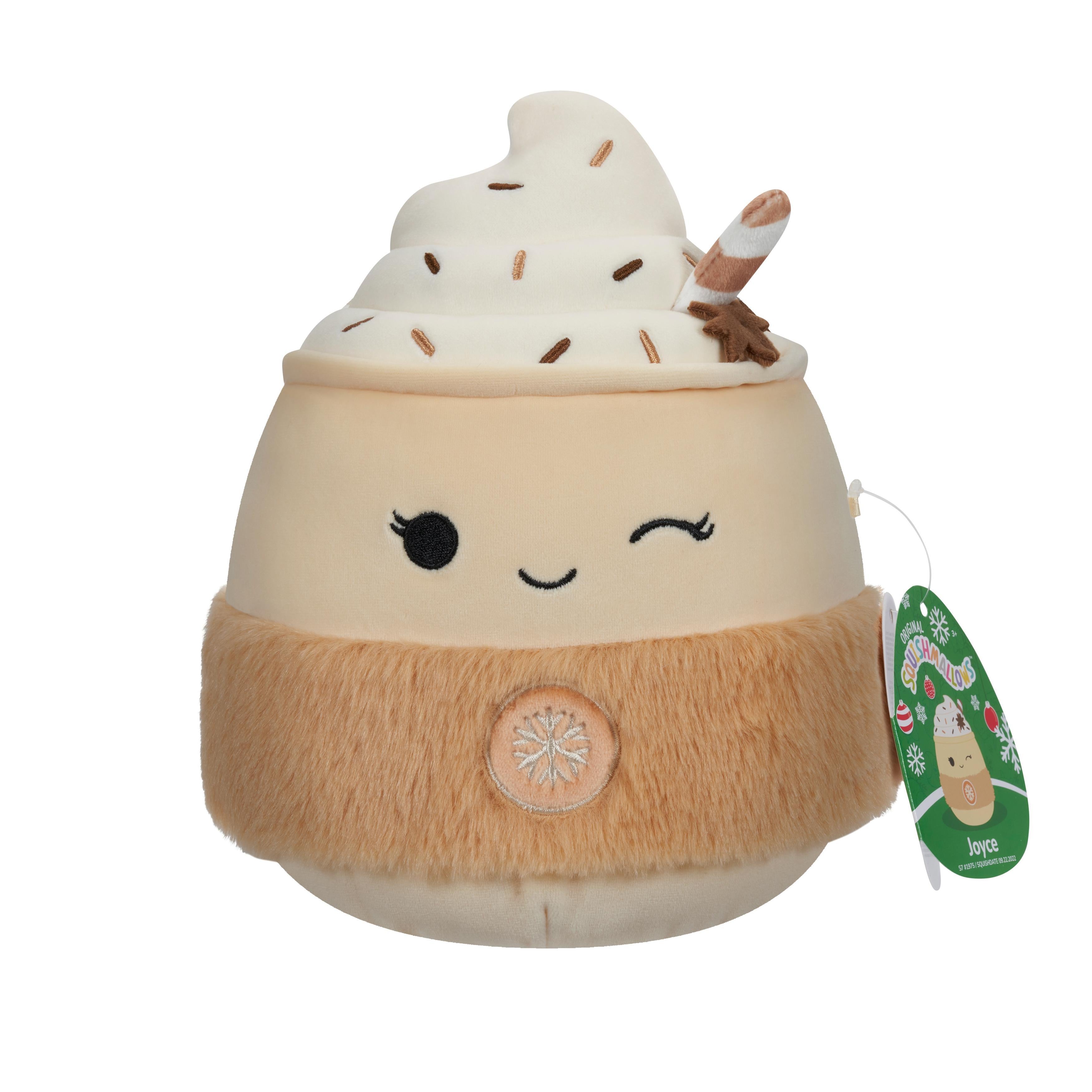 SQUISHMALLOWS 19 CM CHRISTMAS JOYCE EGGNOG W. WHIPPED CREAM-Squishmallow-SweMallow