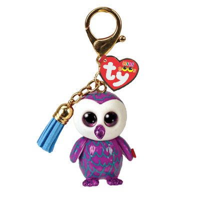 TY Mini Boos Clip-On Moonlight The Owl