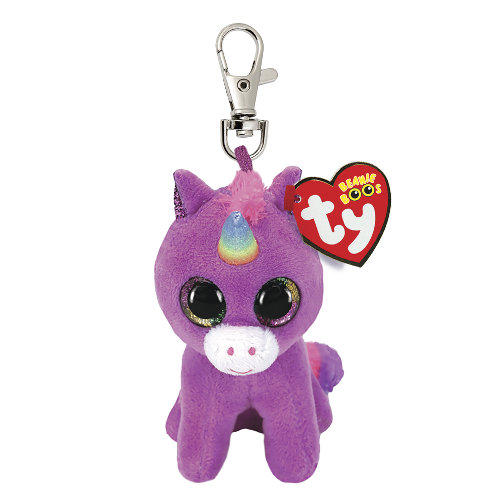 TY Beanie Boos Clip-On Rosette The Purple Unicorn