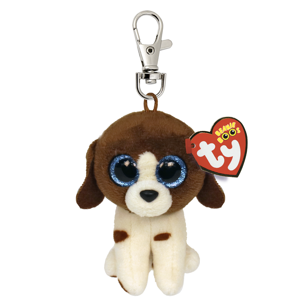 TY Beanie Boos Clip-On Muddles The Brown And White Dog