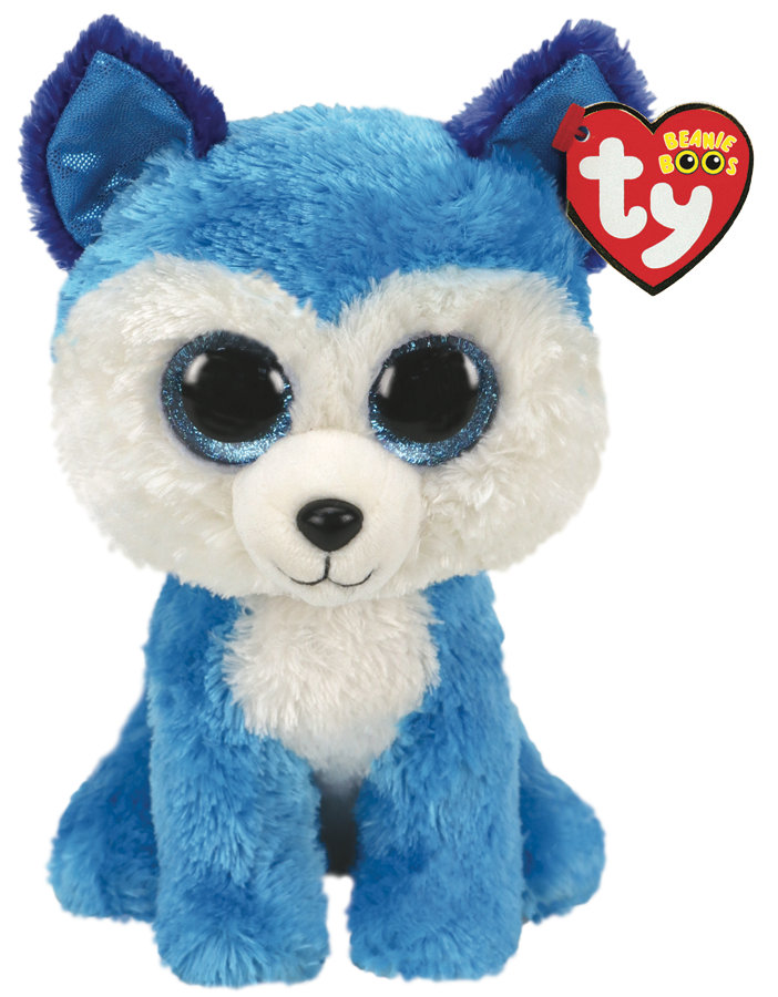 TY Beanie Boos Prince The Blue Husky Medium