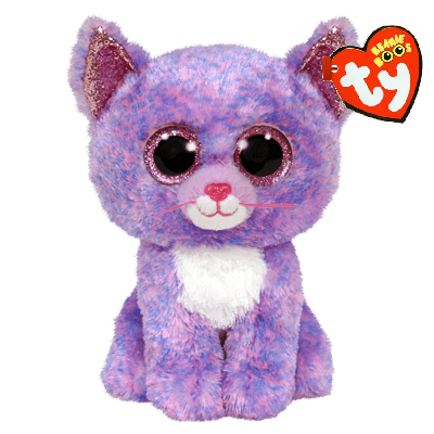 TY Beanie Boos Cassidy The Lavender Cat Medium