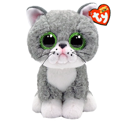 Ty Beanie Boos Fergus The Gray Cat