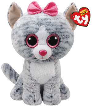 Ty Beanie Boos Kiki The Grey Cat