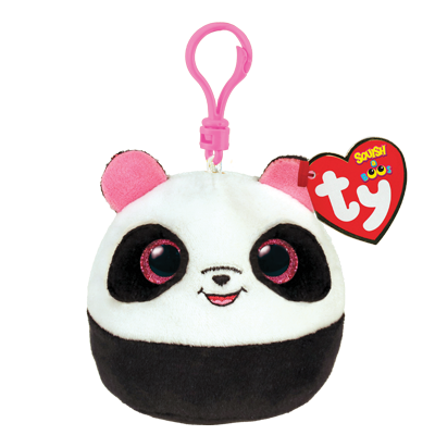 TY Squishy Beanies Clip-On Bamboo The Panda