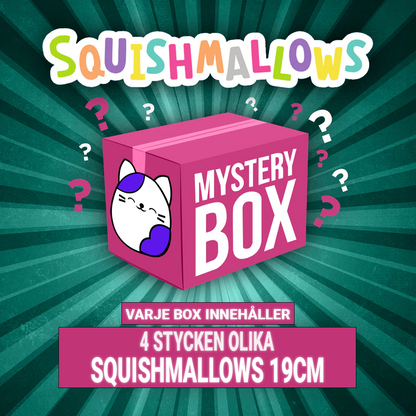 SQUISHMALLOWS 19 CM MYSTERY BOX 4-PACK