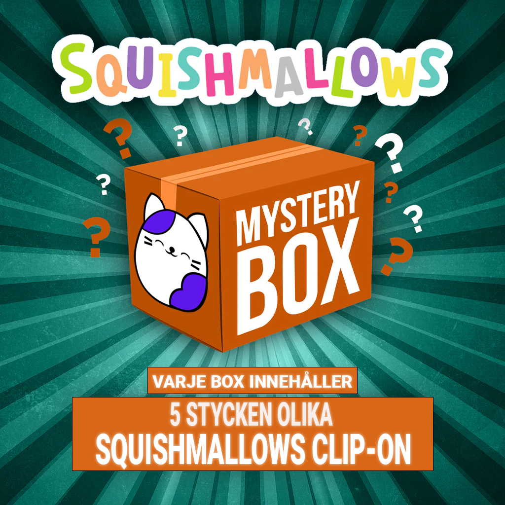 Squishmallows Clip-On Cm Mystery Box 5-Pack