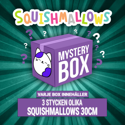 SQUISHMALLOWS 30 CM MYSTERY BOX 3-PACK