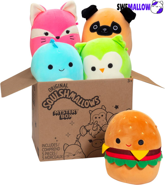 SQUISHMALLOWS 19 CM MYSTERY BOX 4-PACK