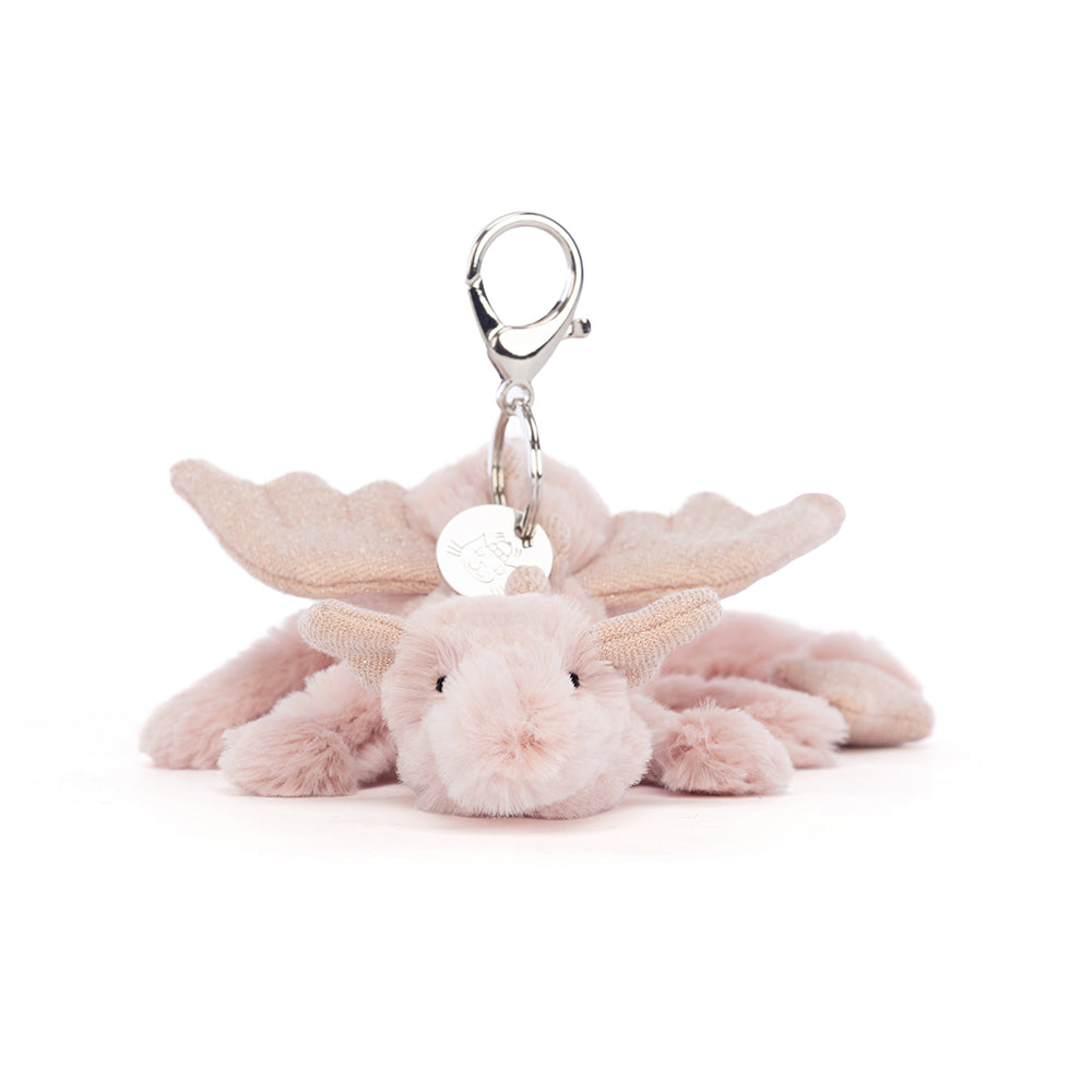 Jellycat - Rose Dragon Bag Charm